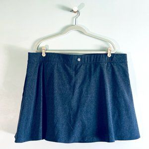 Talbots - T by Talbots Stretch Woven Skort - Blue  - 3XP